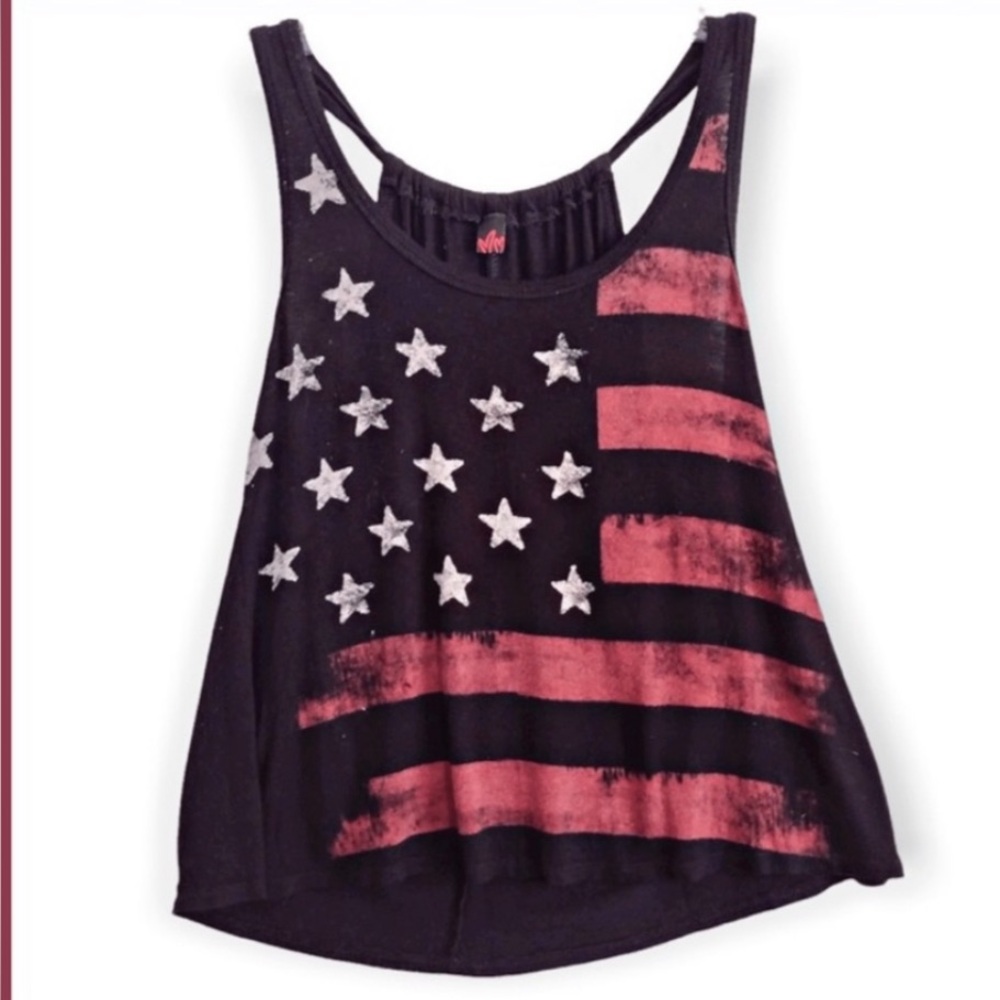 4th July stretch Women's Flag Tank Top